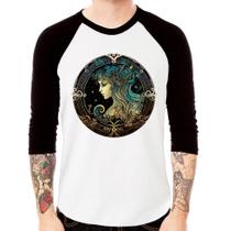 Camiseta Raglan Vírgem Sígno Manga 3/4 - Foca na Moda