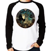 Camiseta Raglan Vírgem Sígno Manga Longa - Foca na Moda