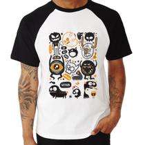 Camiseta Raglan We all have monsters within - Foca na Moda Camiseta Raglan We all have monsters within - Foca na Moda