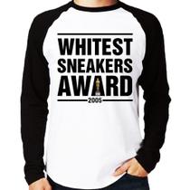 Camiseta Raglan Whitest Sneakers Awards Manga Longa - Foca na Moda