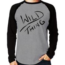 Camiseta Raglan Wild Thing Manga Longa - Foca na Moda