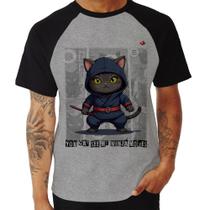 Camiseta Raglan You cat see my ninja moves - Foca na Moda
