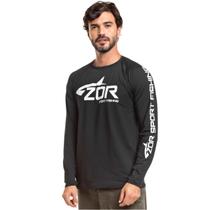Camiseta Raglan Zor Masculina Manga Longa Preta Casual Confortável e Estilosa Camiseta Raglan Zor Masculina Manga Longa Preta Casual Confortável e Estilosa