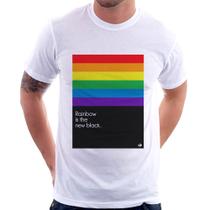 Camiseta Rainbow is the new black - Foca na Moda