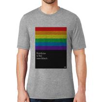 Camiseta Rainbow is the new black - Foca na Moda
