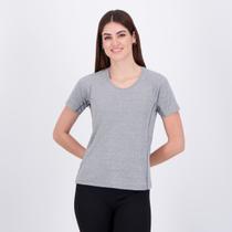 Camiseta Rainha Tech New com Bolso Feminina Cinza Camiseta Rainha Tech New com Bolso Feminina Cinza