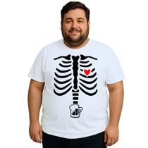 Camiseta Raio x Cerveja Esqueleto Estampa Personalizada