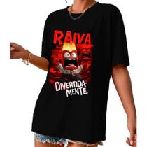 Camiseta Raiva Divertidamente Camisa Filme Unissex raiva