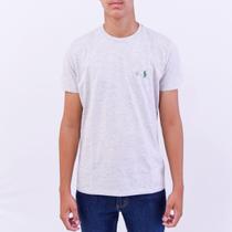 Camiseta Ralph Lauren Masculina Básica Cinza Claro