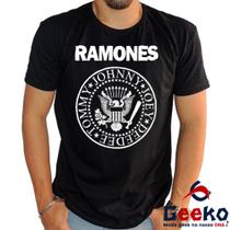 Camiseta Ramones 100% Algodão Rock Geeko