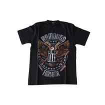 Camiseta Ramones Banda de rock Punk Preta Adulto Extra G G1 Plus size BO482 BRC