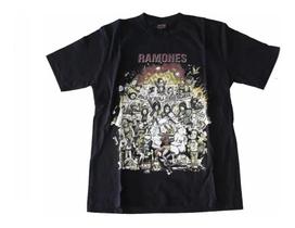 Camiseta Ramones Blusa Adulto Unissex Banda de Rock Bo307 BM