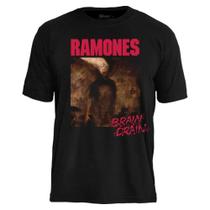 Camiseta Ramones Brain Drain Cor:PretoTamanho:GG Camiseta Ramones Brain Drain Cor:PretoTamanho:GG