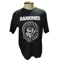 Camiseta ramones escrita branca