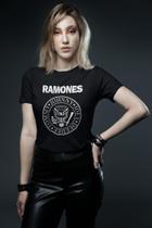Camiseta Ramones Rock Feminina Blusinha Baby Look