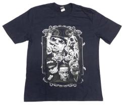 Camiseta Rappers Rap Snoop Dogg Eminem Tupac Nwa Notorious Big Blusa Adulto Unissex Hcd645