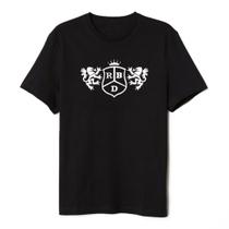 Camiseta RBD Logo Algodão Preta Rebeldes Tour