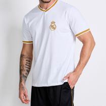 Camiseta Real Madri Balboa Algodão Masculino Branco