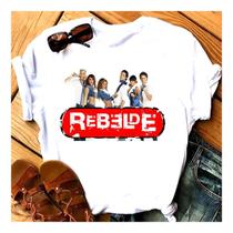 Camiseta Rebelde Blusa Rbd Unissex Fã Clube Turnê Uniforme Show Gravata Vermelha Mia Lupita