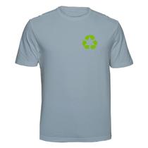 Camiseta Reciclagem Cuide do Meio Ambiente Recicle Cor:CinzaTamanho:G
