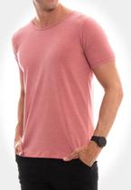 Camiseta red feather canoa a fio mescla vermelho