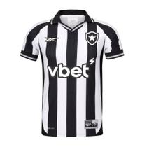 Camiseta Reebok Botafogo Home 25-26 Masculina - Preta e Branca