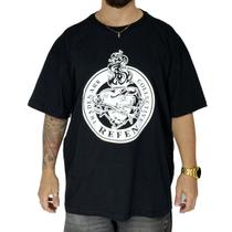 Camiseta Refen Plus Size Thorn Heart Preto Streetwear