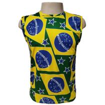 Camiseta Regata 100% Poliéster Unissex - Brasil