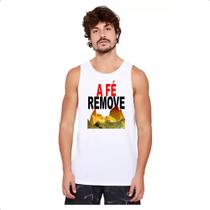 Camiseta Regata A fe remove montanhas