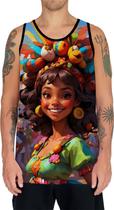 Camiseta Regata Abadá Estampa Carnaval Festa Brasil Samba 24 Camiseta Regata Abadá Estampa Carnaval Festa Brasil Samba 24