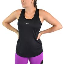 Camiseta Regata Activitta Feminina Esportiva Poliamida Preta