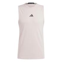 Camiseta regata Adidas projetada para treinar e treinar homens, rosa arenoso Camiseta regata Adidas projetada para treinar e treinar homens, rosa arenoso