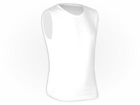 Camiseta Regata Adulto Algodão Branca
