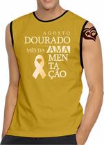 Camiseta Regata Agosto Dourado MASCULINA