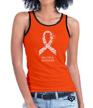 Camiseta regata Agosto Laranja FEMININA