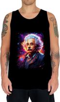 Camiseta Regata Albert Einstein Físico Brilhante Gênio 8 Camiseta Regata Albert Einstein Físico Brilhante Gênio 8