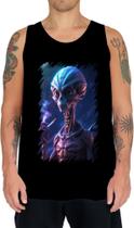 Camiseta Regata Alien ET Fumando Alienígena 3