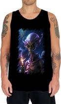 Camiseta Regata Alien ET Fumando Alienígena 4