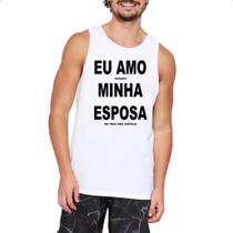 Camiseta Regata Amo esposa e cerveja