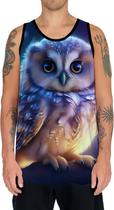 Camiseta Regata Animais Corujas Misticas Aves Noturnas HD 11 Camiseta Regata Animais Corujas Misticas Aves Noturnas HD 11