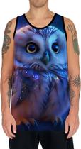 Camiseta Regata Animais Corujas Misticas Aves Noturnas HD 14 Camiseta Regata Animais Corujas Misticas Aves Noturnas HD 14
