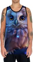 Camiseta Regata Animais Corujas Misticas Aves Noturnas HD 15 Camiseta Regata Animais Corujas Misticas Aves Noturnas HD 15