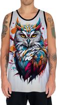 Camiseta Regata Animais Corujas Misticas Aves Noturnas HD 16 Camiseta Regata Animais Corujas Misticas Aves Noturnas HD 16
