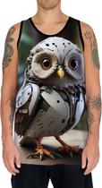 Camiseta Regata Animais Corujas Misticas Aves Noturnas HD 24 Camiseta Regata Animais Corujas Misticas Aves Noturnas HD 24