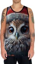 Camiseta Regata Animais Corujas Misticas Aves Noturnas HD 28 Camiseta Regata Animais Corujas Misticas Aves Noturnas HD 28