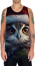 Camiseta Regata Animais Corujas Misticas Aves Noturnas HD 3