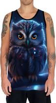 Camiseta Regata Animais Corujas Misticas Aves Noturnas HD 6 Camiseta Regata Animais Corujas Misticas Aves Noturnas HD 6