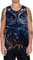 Camiseta Regata Animais Corujas Misticas Aves Noturnas HD 7 Camiseta Regata Animais Corujas Misticas Aves Noturnas HD 7