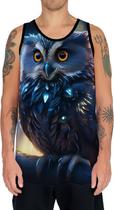 Camiseta Regata Animais Corujas Misticas Aves Noturnas HD 8 Camiseta Regata Animais Corujas Misticas Aves Noturnas HD 8
