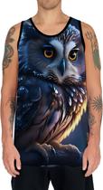 Camiseta Regata Animais Corujas Misticas Aves Noturnas HD 9 Camiseta Regata Animais Corujas Misticas Aves Noturnas HD 9